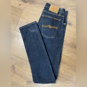 Nudie Jeans Tight Long John Jeans Organic Twill Rinsed 27” PLEASE READ